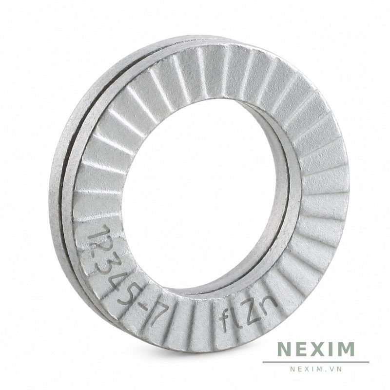 Vòng Đệm Khóa Nêm (Wedge-Lock) — Dòng phổ thông DIN 25201 — Thép mạ kẽm (zinc flake) — M12 — NEMZ-M12