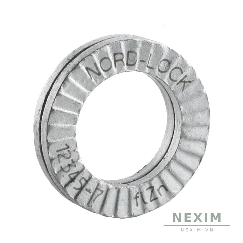 Vòng Đệm Khóa Nêm (Wedge-Lock) — Nord-Lock chính hãng — Thép mạ zinc flake (vành chuẩn) — M8 — NLK-M8